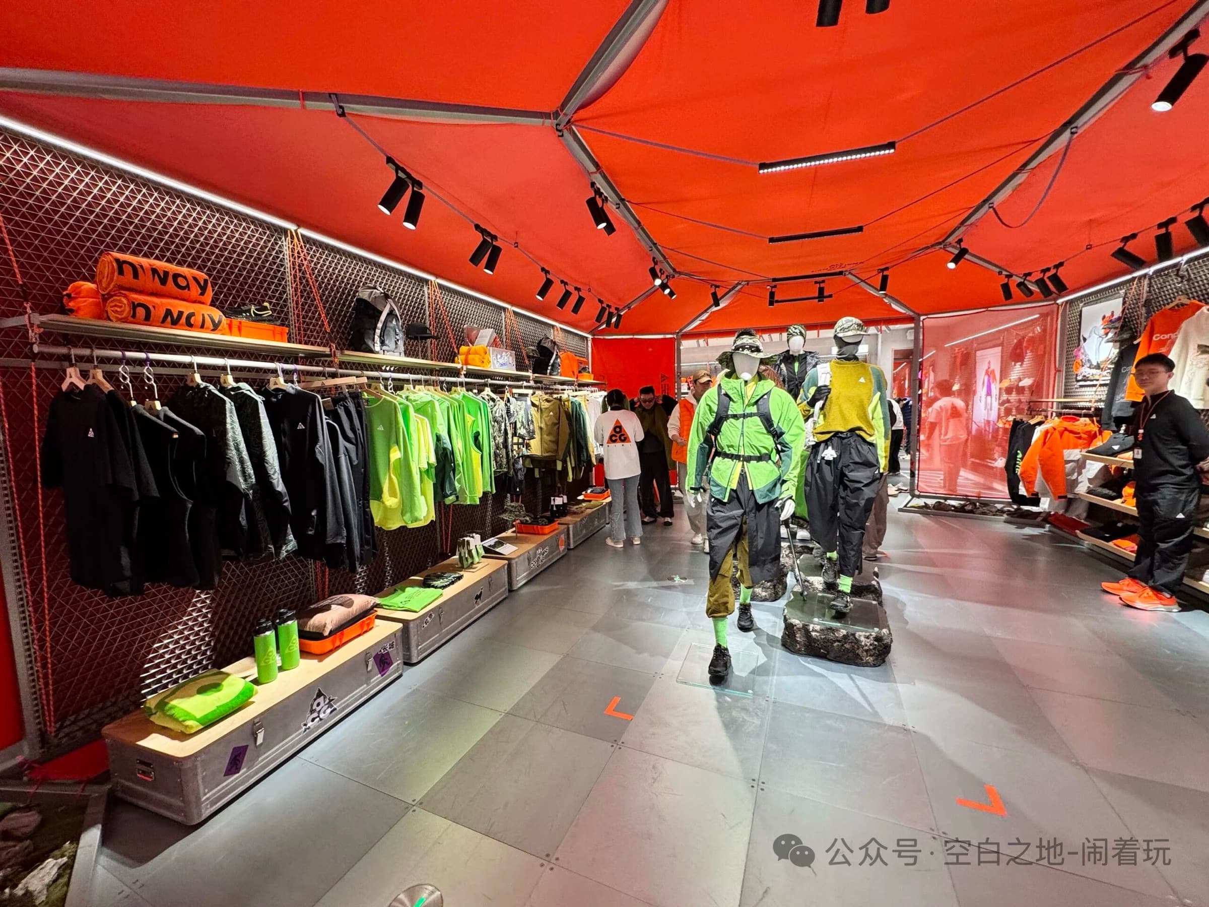 ACG tent-structure retail interior